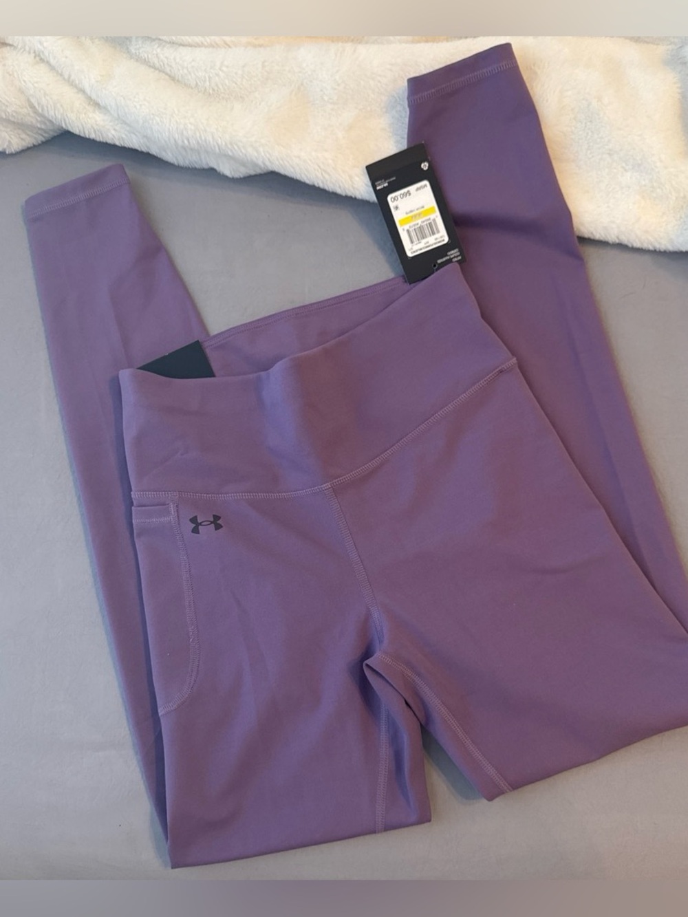 Under Armor Fitted High Rise Full Length Leggings Purple Size M NWT